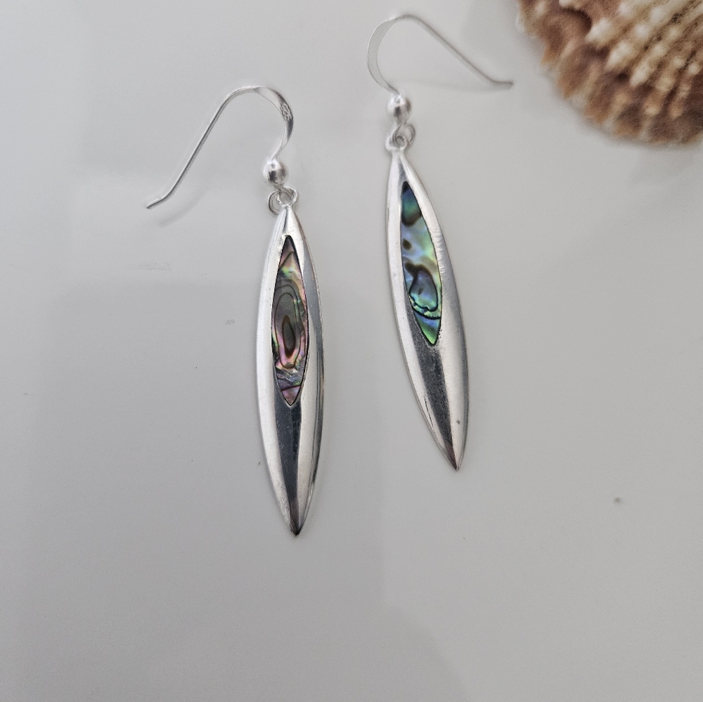Sterling Silver 925 Abalone earrings